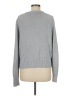 Banana Republic Solid Gray Pullover Sweater Size Med Petite - photo 2