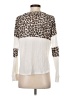 Alya Animal Print Ivory Long Sleeve Turtleneck Size S - photo 2