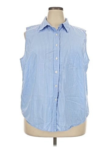 Lauren by Ralph Lauren Sleeveless Button-Down Shirt (view 1)
