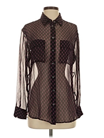 Equipment Long Sleeve Blouse (view 1)