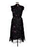 CeCe 100% Polyester Floral Black Cocktail Dress Size XL - photo 2