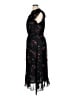 CeCe 100% Polyester Floral Black Cocktail Dress Size XL - photo 5