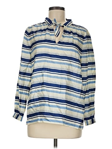 J.Crew Collection Long Sleeve Silk Top (view 1)