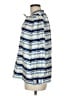 J.Crew Collection 100% Silk Stripes Blue Long Sleeve Silk Top Size M - photo 5
