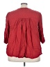 Chaps Red 3/4 Sleeve Blouse Size 3X - photo 2