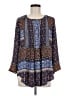 Daniel Rainn 100% Polyester Blue 3/4 Sleeve Blouse Size M - photo 1
