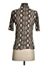 Caution to the Wind Animal Print Snake Print Brown Short Sleeve Turtleneck Size XS (estimated) - photo 2