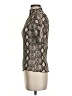 Caution to the Wind Animal Print Snake Print Brown Short Sleeve Turtleneck Size XS (estimated) - photo 5