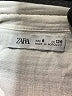 Zara 100% Cotton Solid Ivory White 3/4 Sleeve Button-Down Shirt Size 8 - photo 3