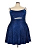 City Studio 100% Polyester Metallic Blue Cocktail Dress Size 22 - photo 1