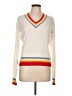Central Park West Color Block Ivory Pullover Sweater Size L - photo 1