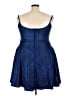 City Studio 100% Polyester Metallic Blue Cocktail Dress Size 22 - photo 2