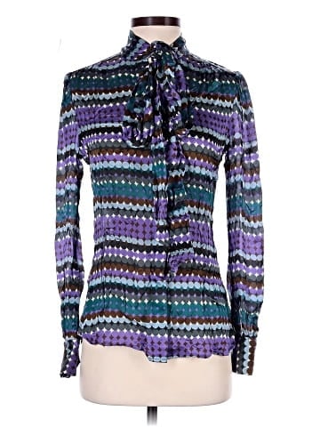 By Malene Birger Long Sleeve Silk Top (view 1)