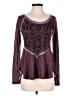 Daytrip Burgundy Long Sleeve Top Size S - photo 1