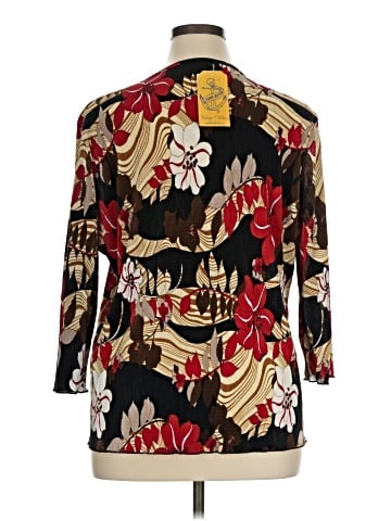 Brittany Black 3/4 Sleeve Blouse (view 2)