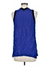 Trouve 100% Viscose Blue Sleeveless Blouse Size M - photo 2