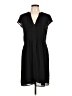 H&M 100% Polyamide Solid Black Casual Dress Size 12 - photo 1