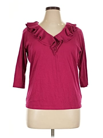 Chaps 3/4 Sleeve Top (view 1)