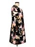 Connected Apparel Floral Black Casual Dress Size 12 - photo 4