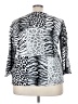Alfred Dunner 100% Cotton Animal Print Silver 3/4 Sleeve Top Size 3X - photo 2