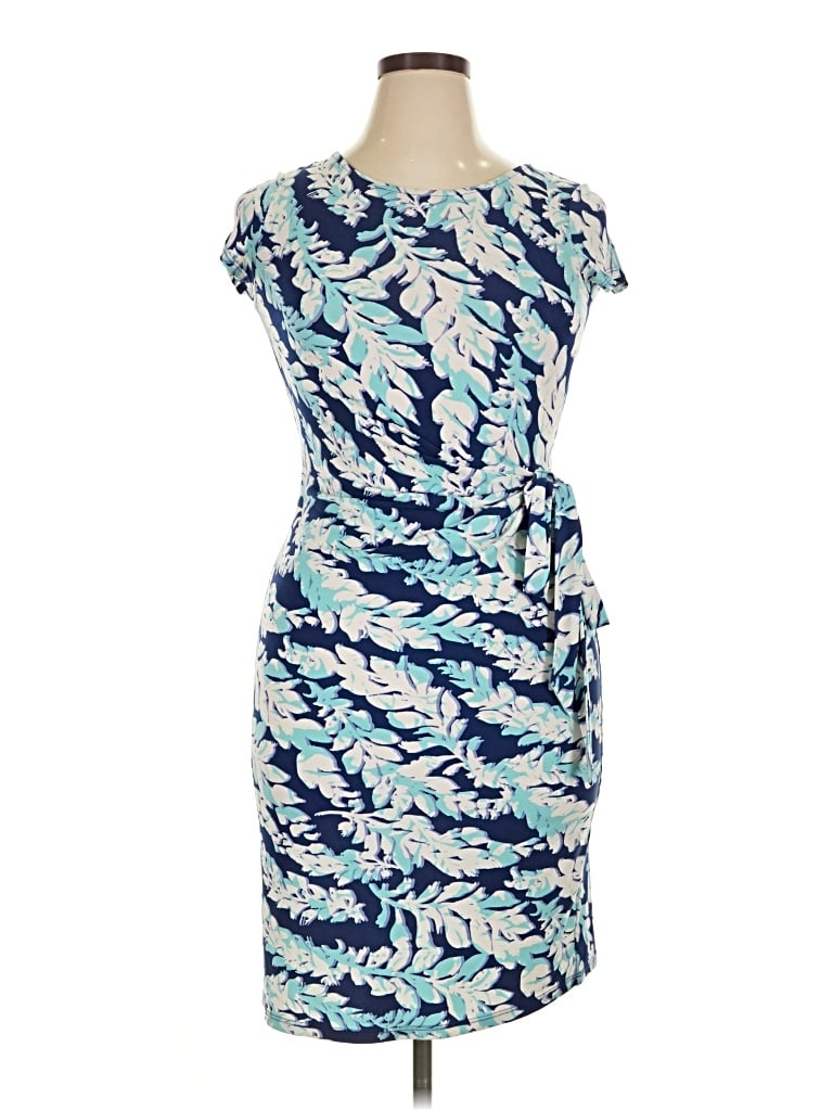 Pre-owned Leota Casual Dress In Blue