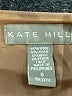 Kate Hill Chevron-herringbone Brown Wool Skirt Size 8 - photo 4