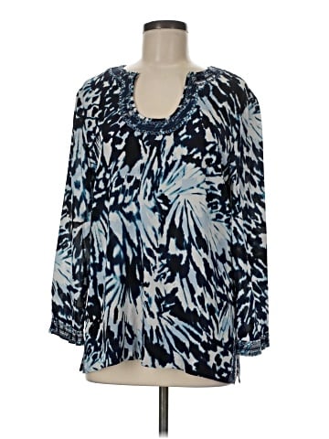 St. John 3/4 Sleeve Silk Top (view 1)