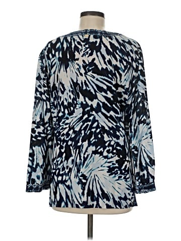 St. John 3/4 Sleeve Silk Top (view 2)