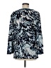 St. John Blue 3/4 Sleeve Silk Top Size M - photo 2