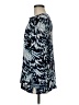 St. John Blue 3/4 Sleeve Silk Top Size M - photo 5
