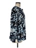St. John Blue 3/4 Sleeve Silk Top Size M - photo 4
