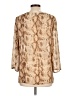 First Issue by Liz Claiborne 100% Polyester Gold 3/4 Sleeve Blouse Size L - photo 2