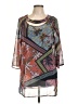 Lynn Ritchie Silver Orange 3/4 Sleeve Blouse Size L - photo 1