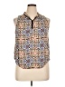 Knox Rose 100% Rayon Blue Sleeveless Blouse Size XL - photo 1