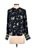 CeCe 100% Polyester Floral Black 3/4 Sleeve Blouse Size XS - photo 1