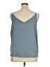Express Solid Gray Sleeveless Top Size XL - photo 2