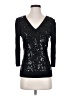 St. John Black 3/4 Sleeve Top Size P (petite) - photo 1