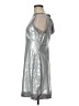 Alexia Admor Metallic Silver Cocktail Dress Size M - photo 5