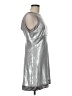 Alexia Admor Metallic Silver Cocktail Dress Size M - photo 4