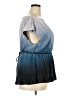 DKNY 100% Polyester Blue Short Sleeve Blouse Size XXL - photo 4