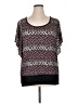 Lavish Purple Short Sleeve Top Size 1X - photo 1