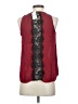 Freebird 100% Polyester Burgundy Sleeveless Top Size S - photo 2