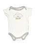 Hb 100% Cotton Ivory Short Sleeve Onesie Size 0-3 mo - photo 1