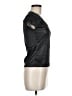 One Step Up 100% Polyester Metallic Black Short Sleeve Top Size M - photo 4