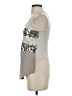 Express Silver Sleeveless Blouse Size XS - photo 5