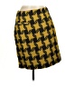 Boden Houndstooth Yellow Casual Skirt Size 6L - photo 2