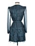 Aqua Metallic Blue Cocktail Dress Size XS - photo 2