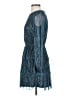 Aqua Metallic Blue Cocktail Dress Size XS - photo 5