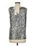 Heartloom 100% Polyester Silver Sleeveless Top Size M - photo 2