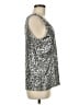 Heartloom 100% Polyester Silver Sleeveless Top Size M - photo 4